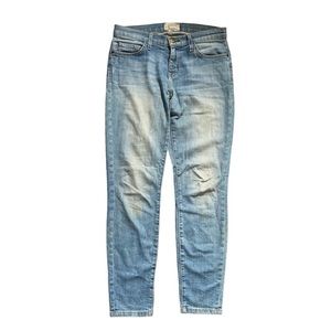 Current/Elliott The Stiletto Jean Spectator Mid-Rise Skinny Faded Denim Size 27
